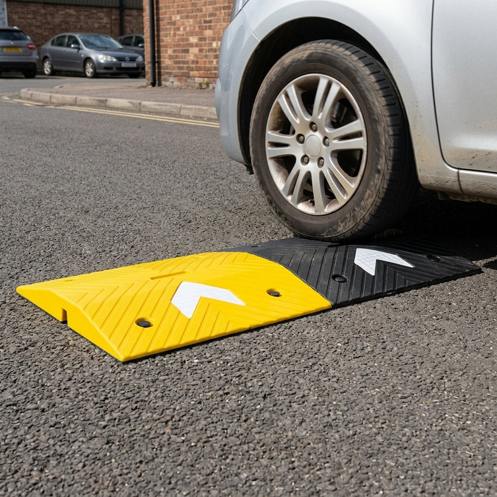 75mm Speed Bump Kit 1.0M with Reflective Chevrons