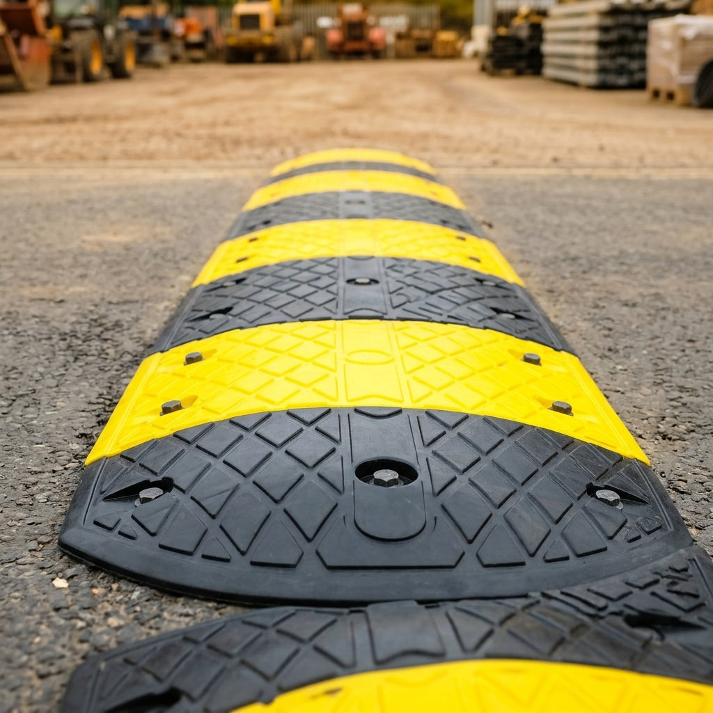 4500mm x 450mm x 60mm Heavy Duty Speed Bump with Steel Plate (view 2)
