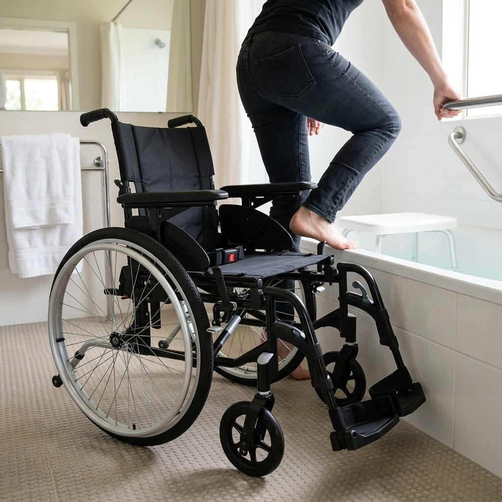 Self Propelled Wheelchair Lightweight Folding