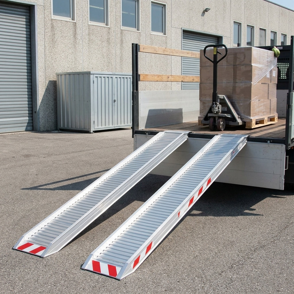 2500mm Aluminium Loading Ramps 400mm Wide 6000kg Capacity