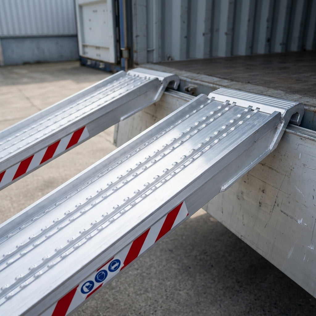 5000mm Loading Ramps Aluminium Milled Surface 6095kg Capacity (view 2)
