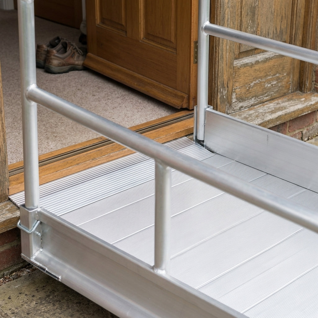 1390mm Pedestrian Ramp with Handrails, 1000mm Internal Width (view 2)