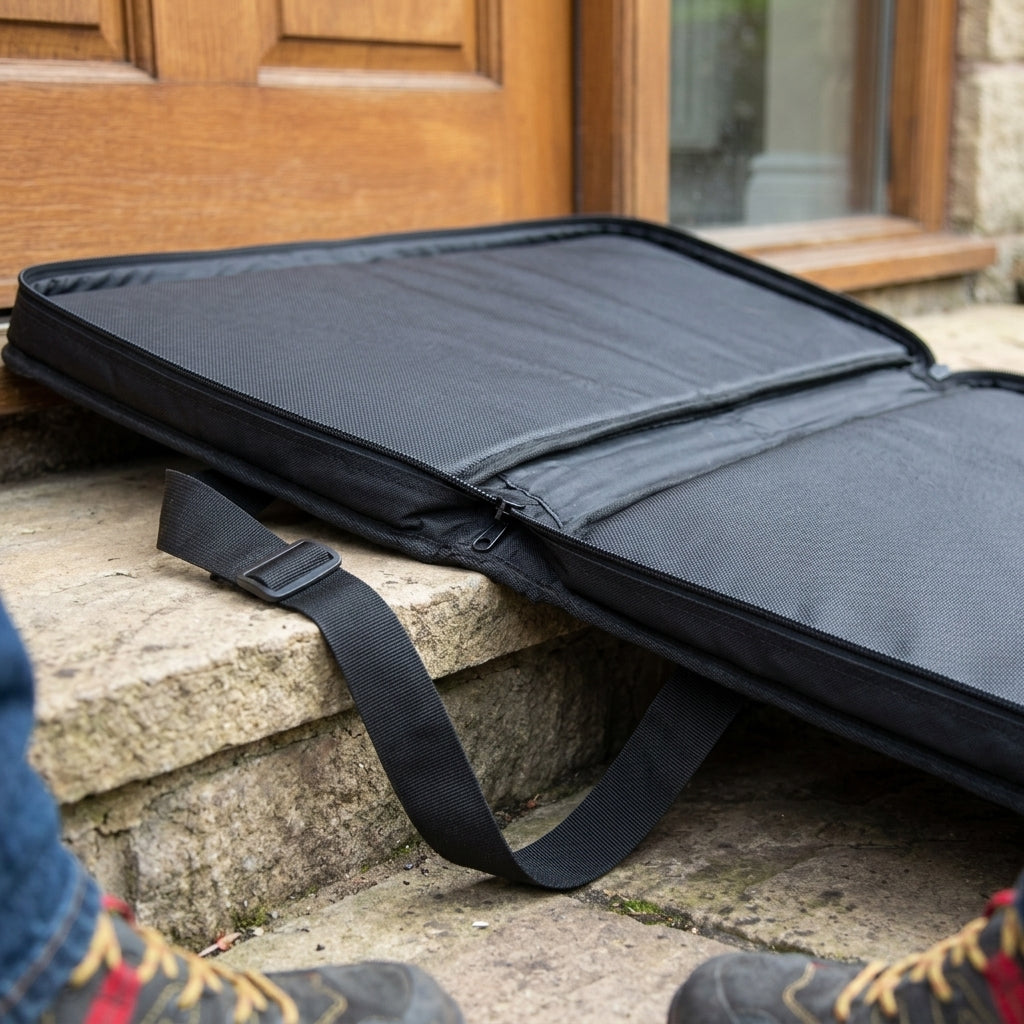 3ft Folding Wheelchair Ramp with Flat Hinge (view 2)