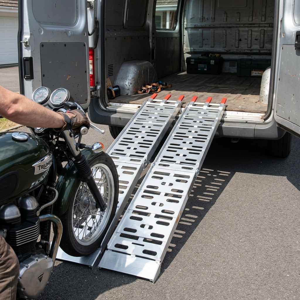 2200mm Motorcycle Loading Ramp - 300kg Capacity