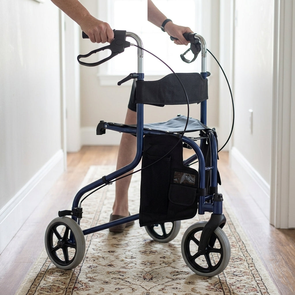 Lightweight Tri-Walker with Seat