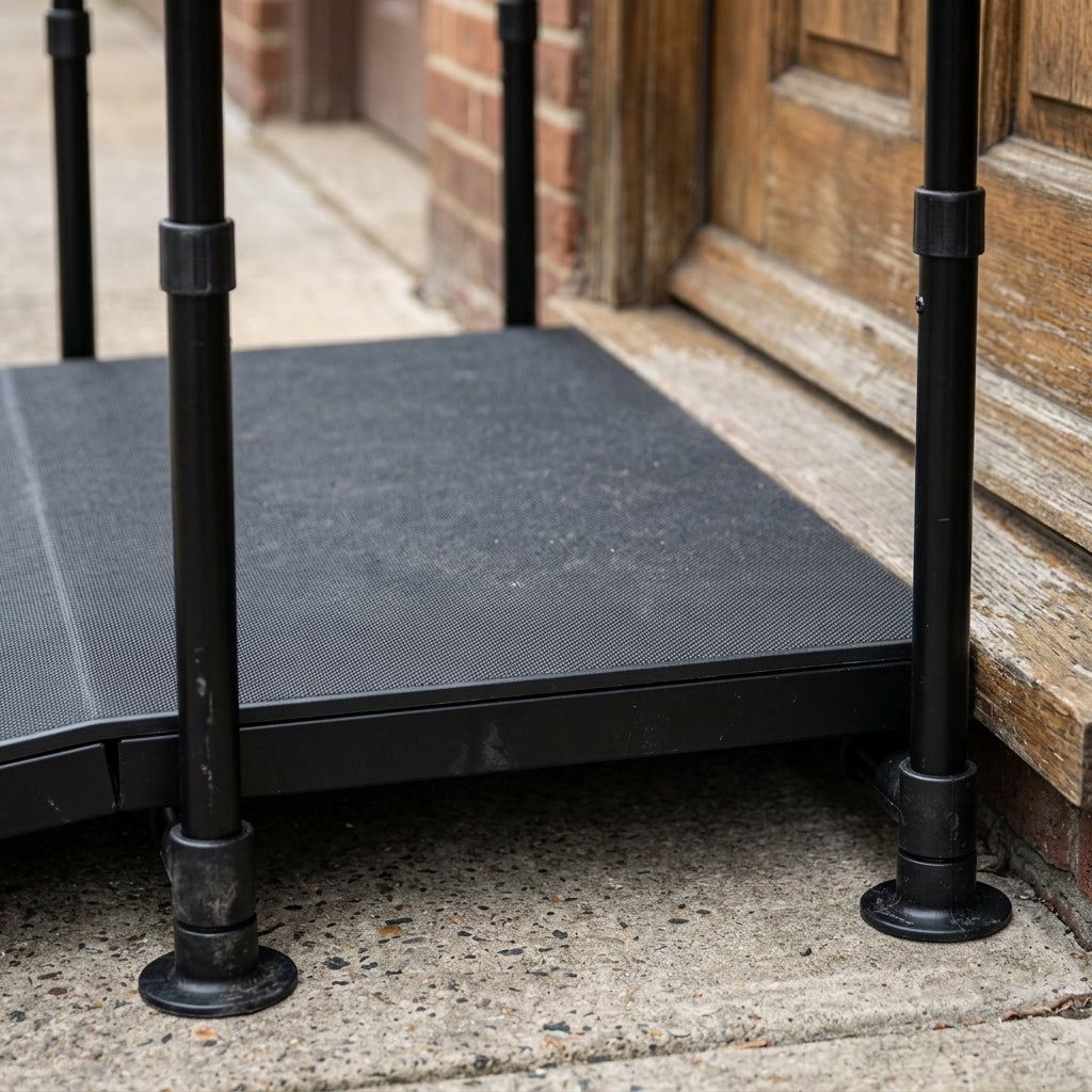 Small Half Step with Handrails (view 2)
