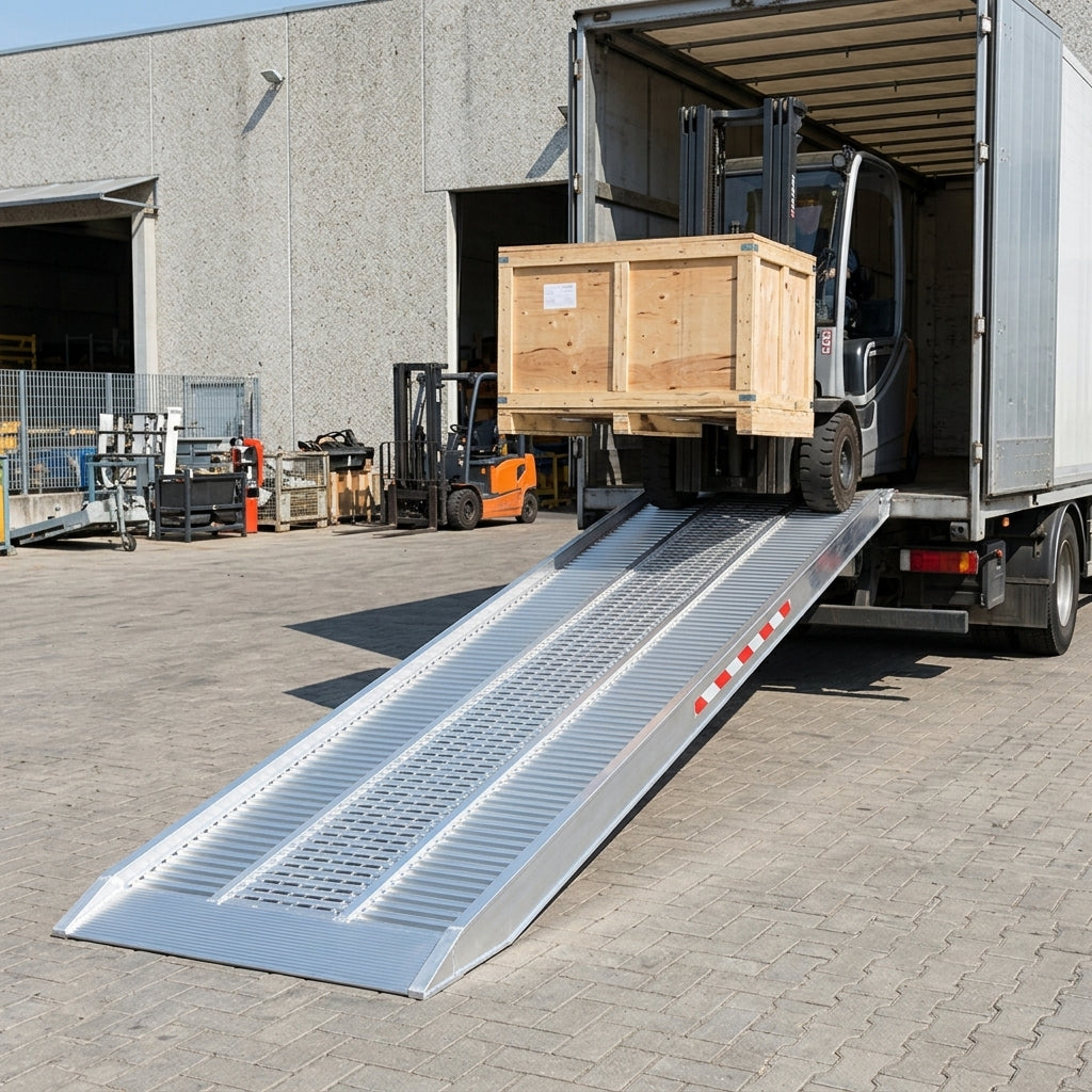 3500mm x 510mm Aluminium Loading Ramps 8430kg Capacity