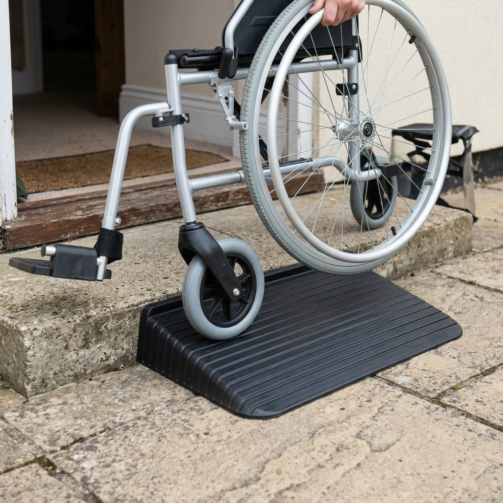 1-4 inch Rubber Threshold Ramps for Disabled Access