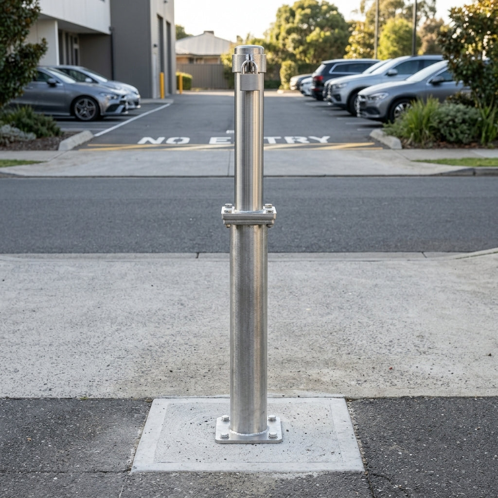 Retractable Bollard Stainless Steel Heavy Duty