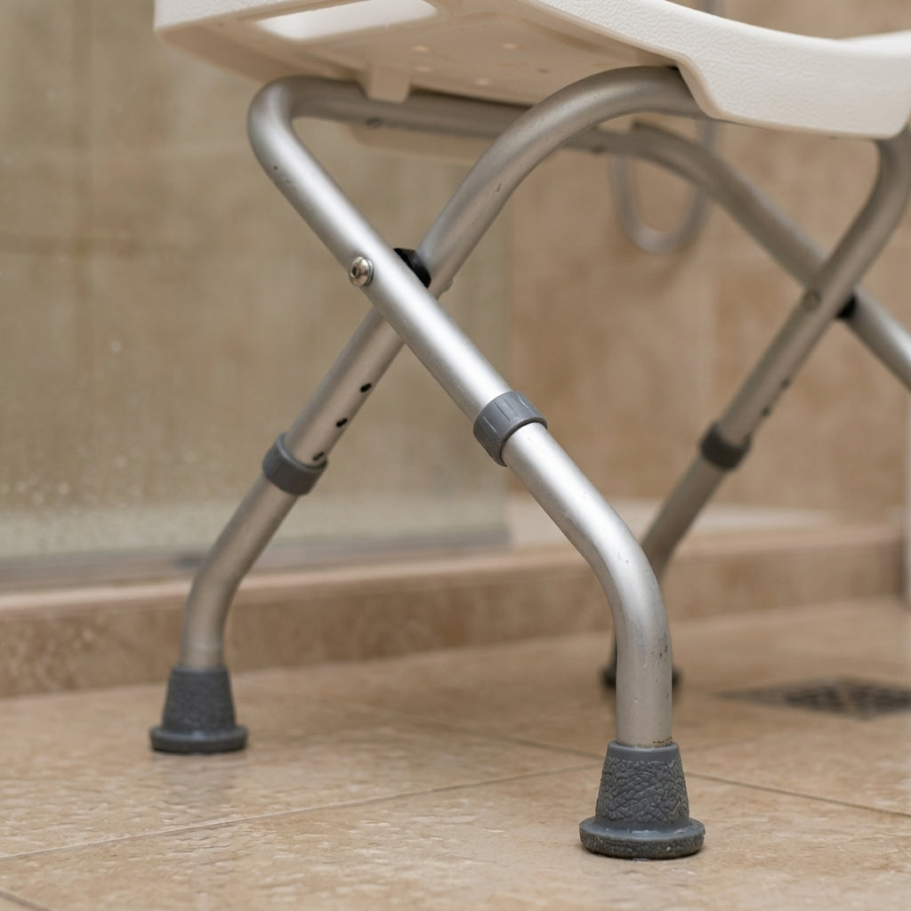 Folding Shower Stool with Adjustable Height (view 2)
