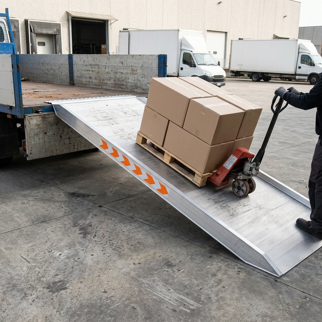 Extra Wide Loading Ramps 2500mm Aluminium 9000kg Capacity
