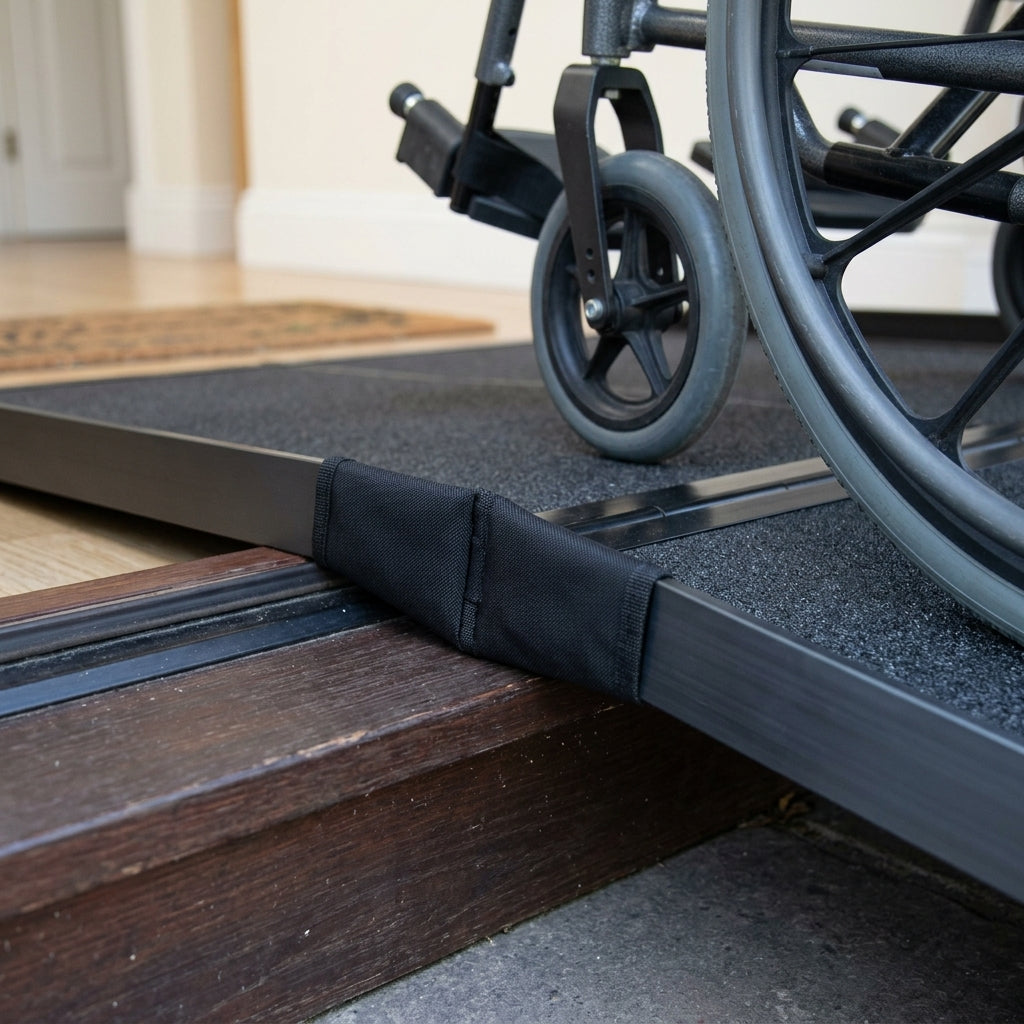 5ft Folding Wheelchair Ramp Flat Hinge with Carry Bag (view 2)