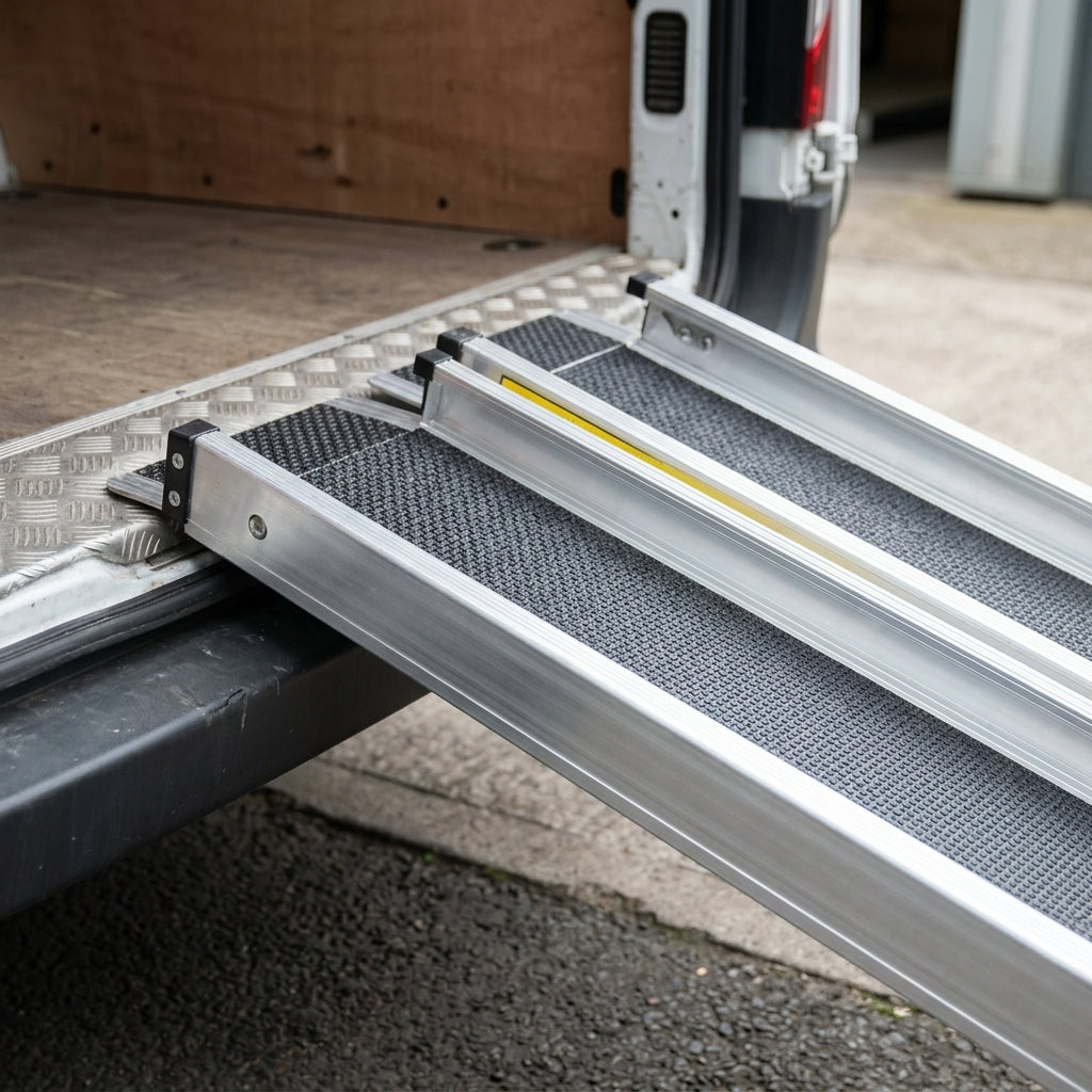 4ft Telescopic Economy Channel Ramps with Grip Surface (view 2)