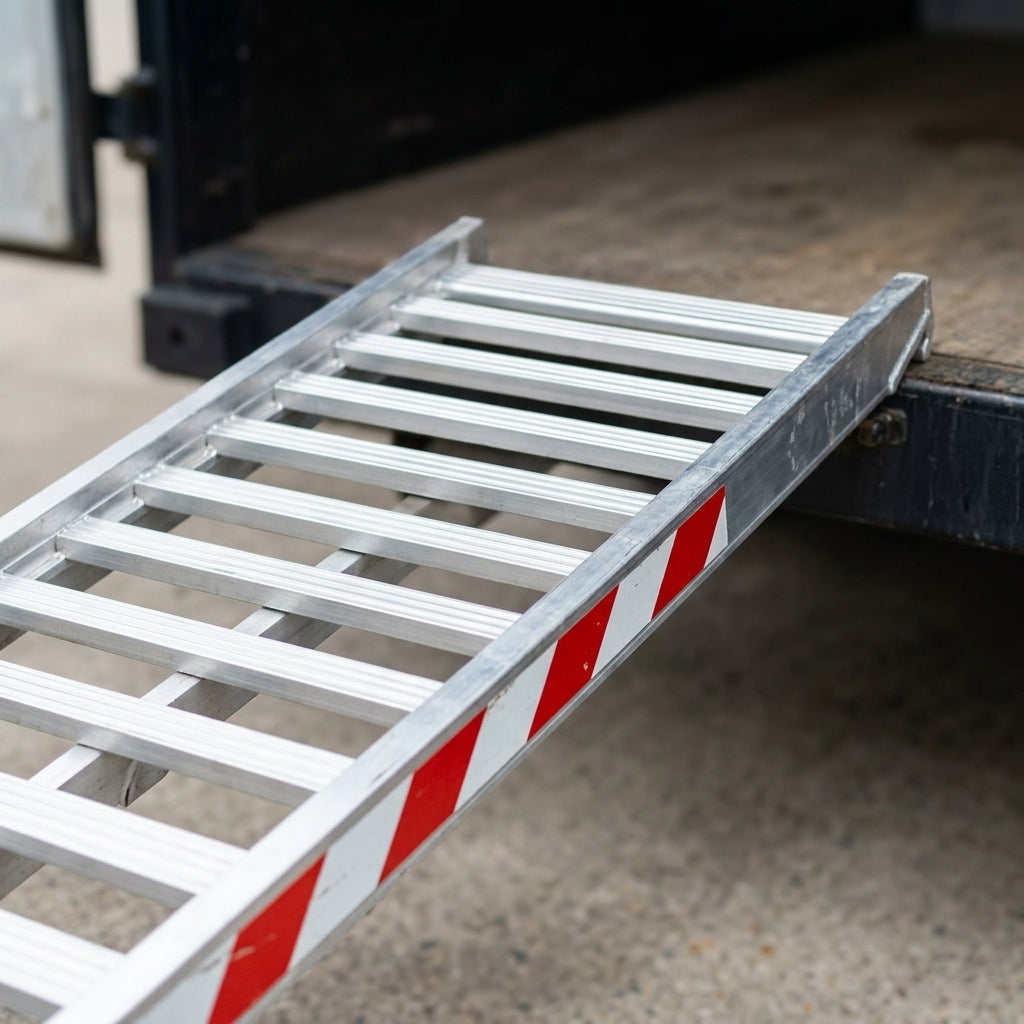 560mm Wide Skip Ramp Aluminium 300kg Capacity (view 2)