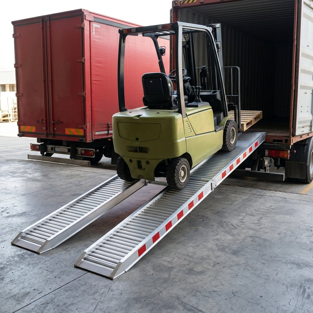 4000mm x 400mm Aluminium Loading Ramp 2500kg Capacity