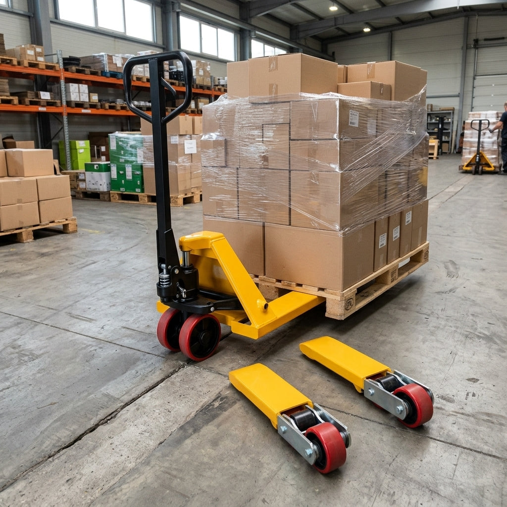 2500kg Hand Pallet Truck with Polyurethane Wheels
