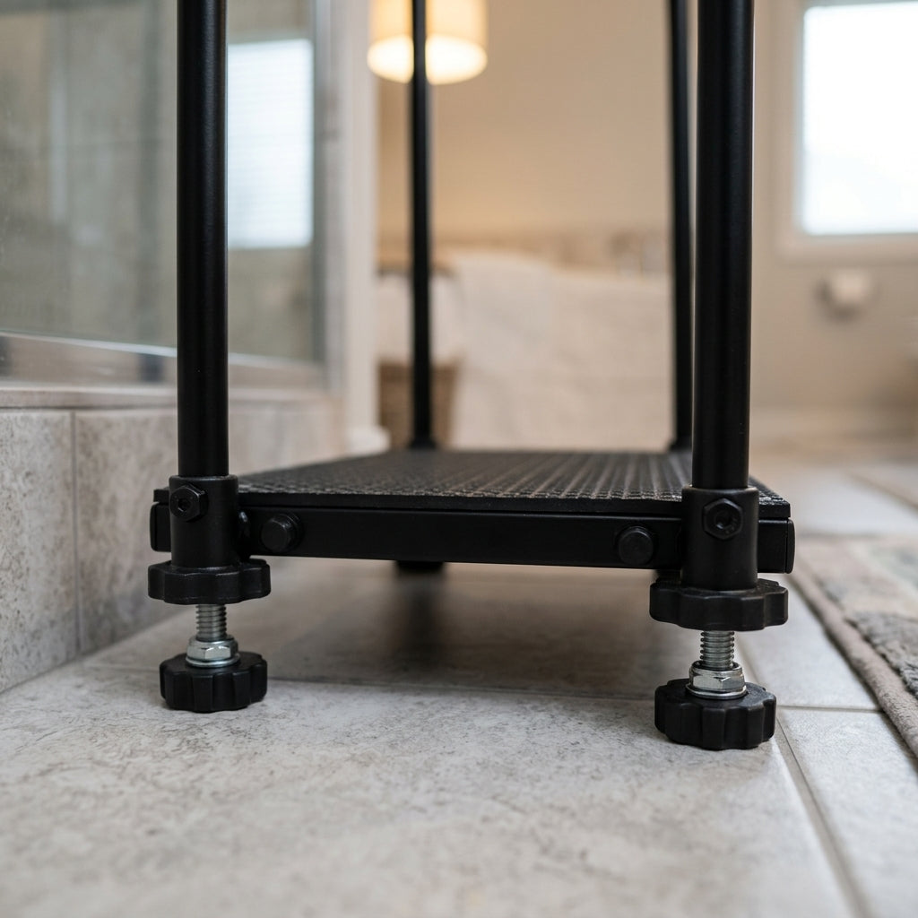 115 x 760 x 405mm Half Step with Handrails 300kg Capacity (view 2)