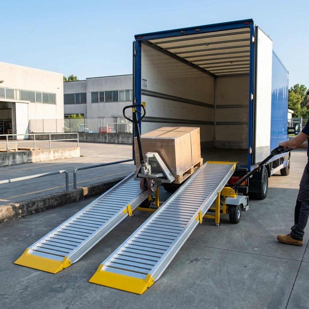 800mm Container Ramps 215mm Wide 1250kg Capacity
