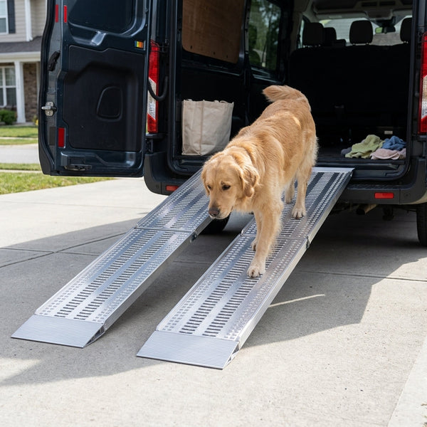 3500x415x40mm Car Ramps Aluminium 907kg Capacity