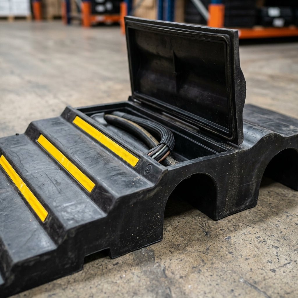 90mm x 105mm Hose Protector Ramp with 2 Channels (view 2)