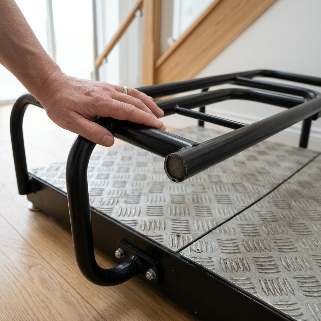 200mm Double Half Step with Handrail (view 2)