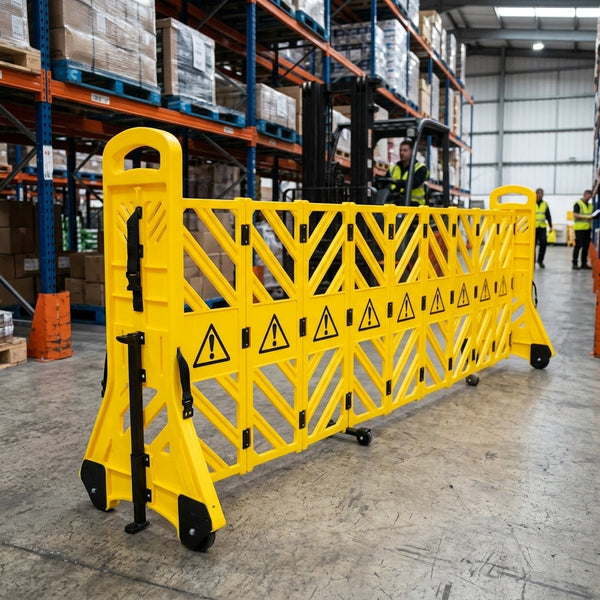 Expandable Barrier on Wheels - 3.85m Length