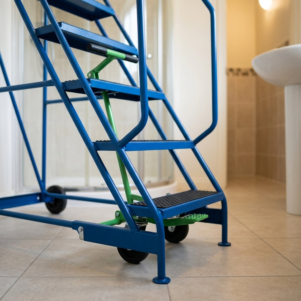 3750mm Compact Warehouse Steps - 15 Treads (view 2)