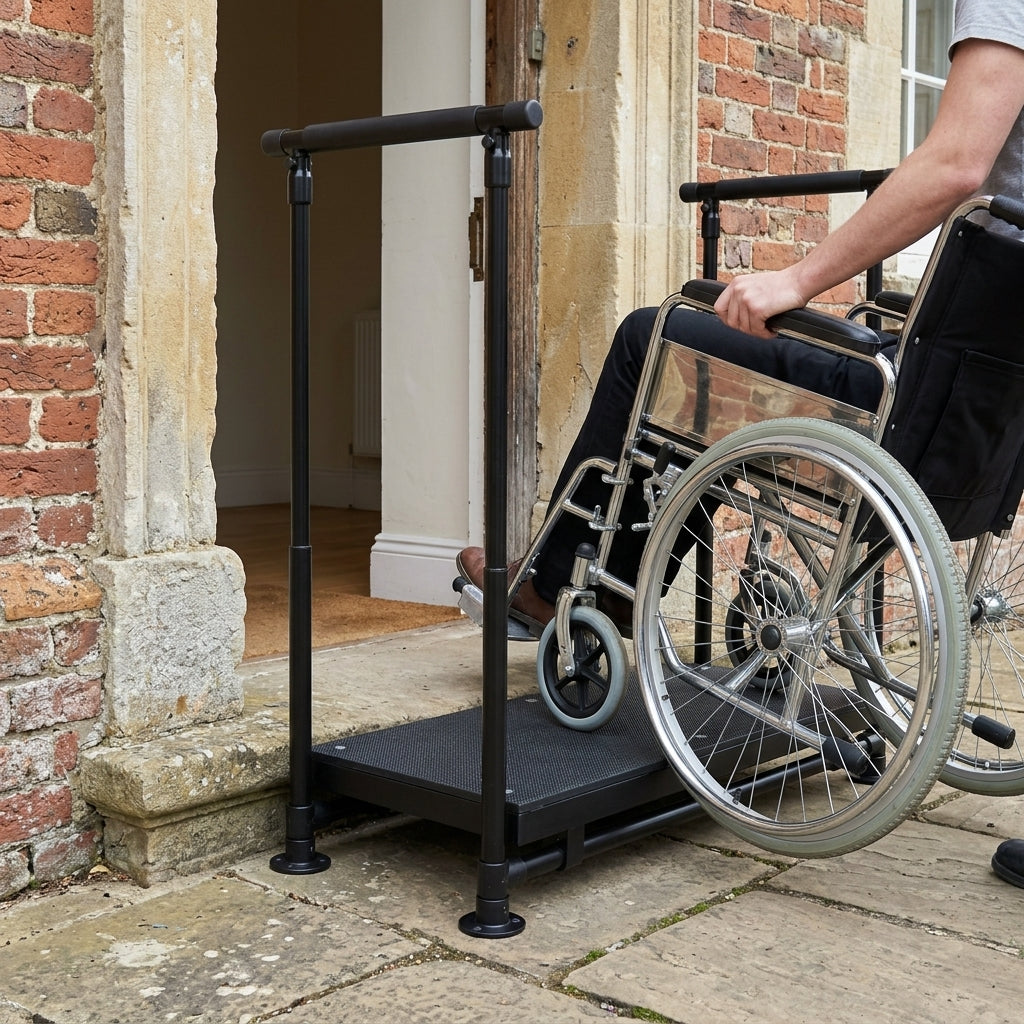 Small Half Step with Handrails