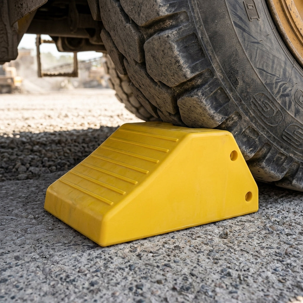 37cm x 27cm x 55cm Wheel Chocks Heavy Duty Polyurethane (view 2)
