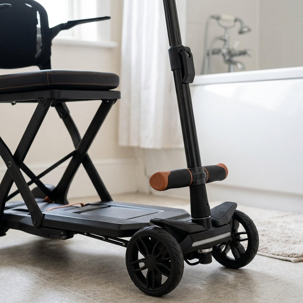 Compact Mobility Scooter 9.4 Mile Range Carbon Fibre (view 2)