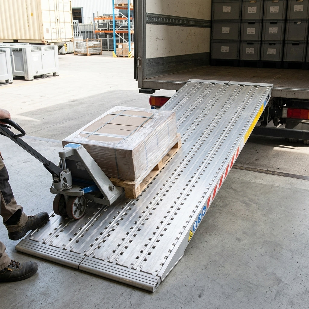 3000mm x 450mm Heavy Duty Loading Ramps 26200kg Capacity