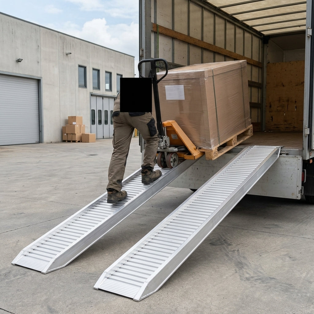 3000mm x 400mm Aluminium Loading Ramps 6000kg Capacity