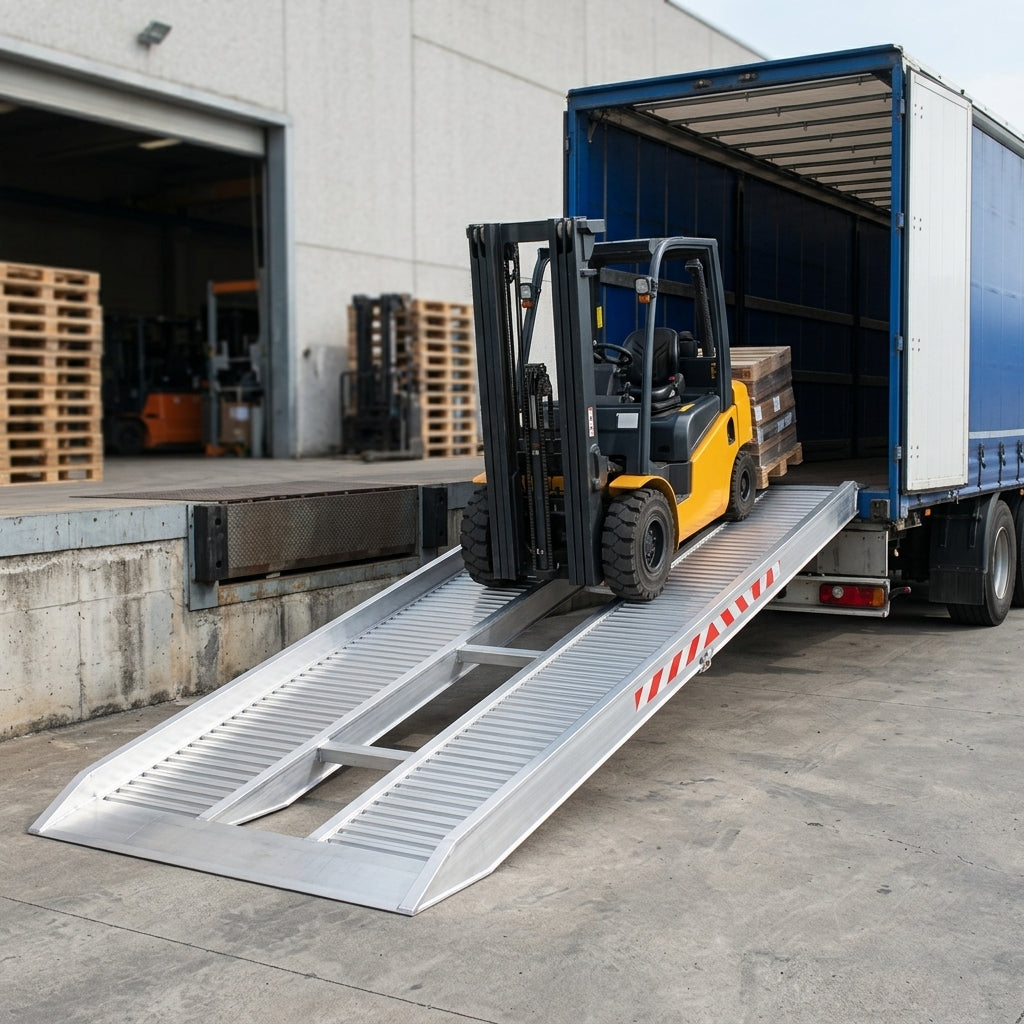 Extra Wide Loading Ramps Aluminium 9000kg