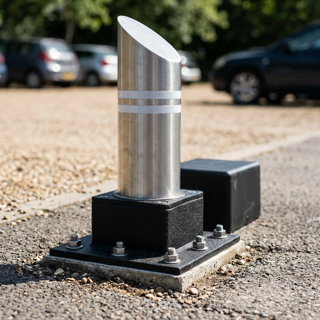 Removable Bollard - Sloped Design for Vehicle Access Control (view 2)
