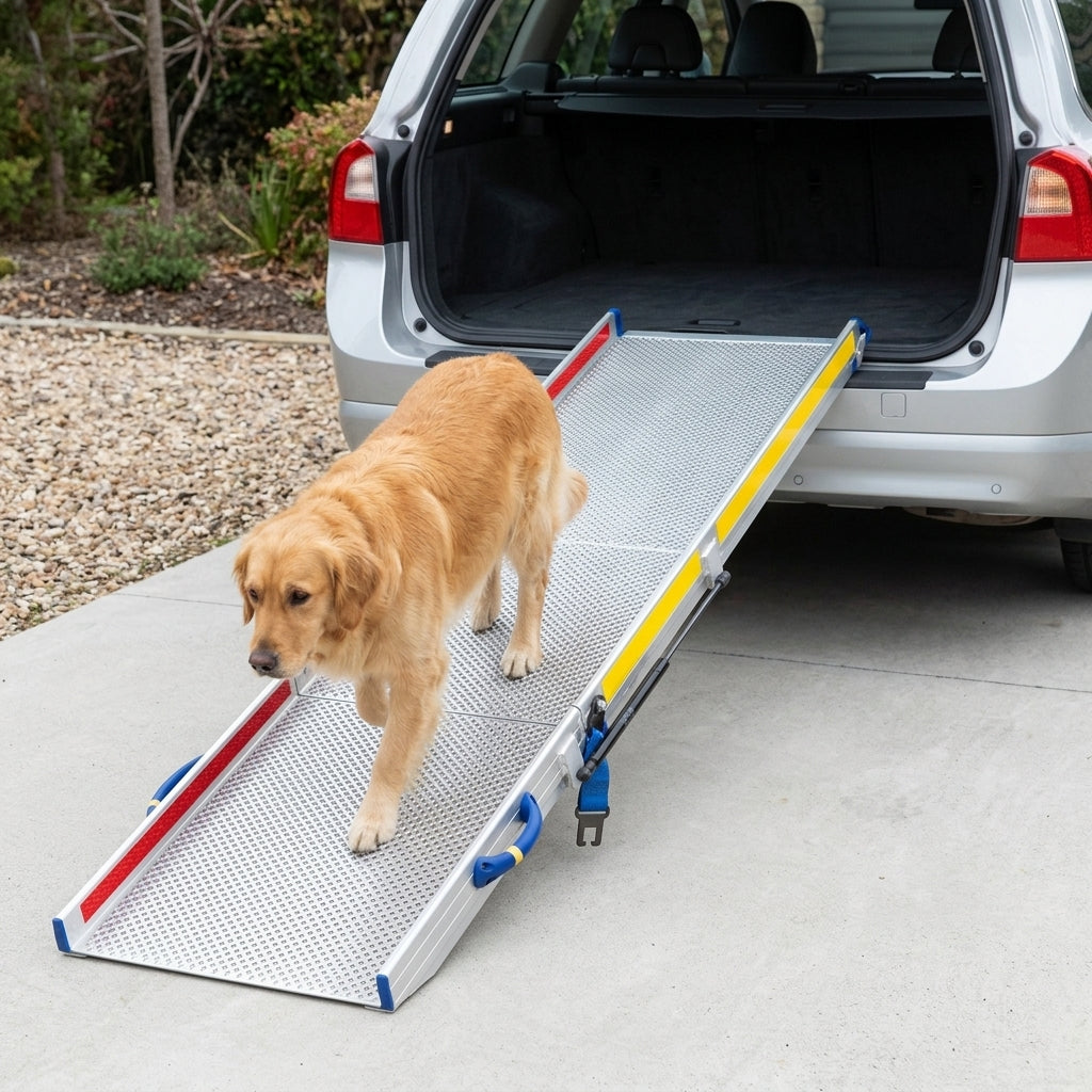 820mm Wide 2 Part Folding Vehicle Ramp