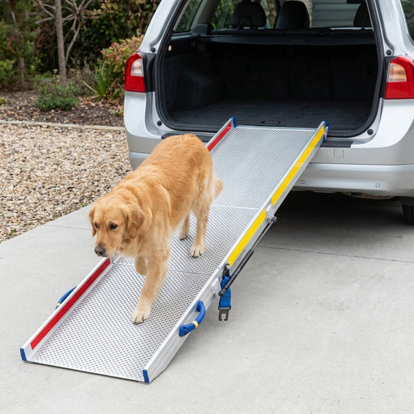 820mm Wide 2 Part Folding Vehicle Ramp