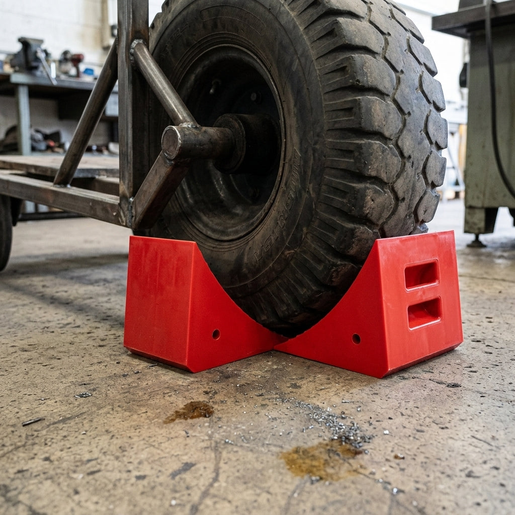 19cm W x 17cm H x 24cm L Wheel Chock Polyurethane