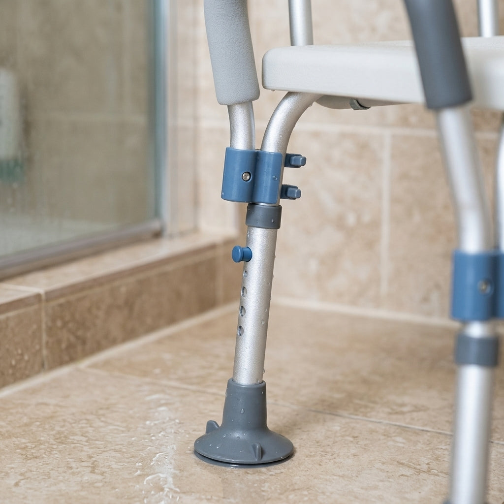 Adjustable Shower Chair with Armrests (view 2)