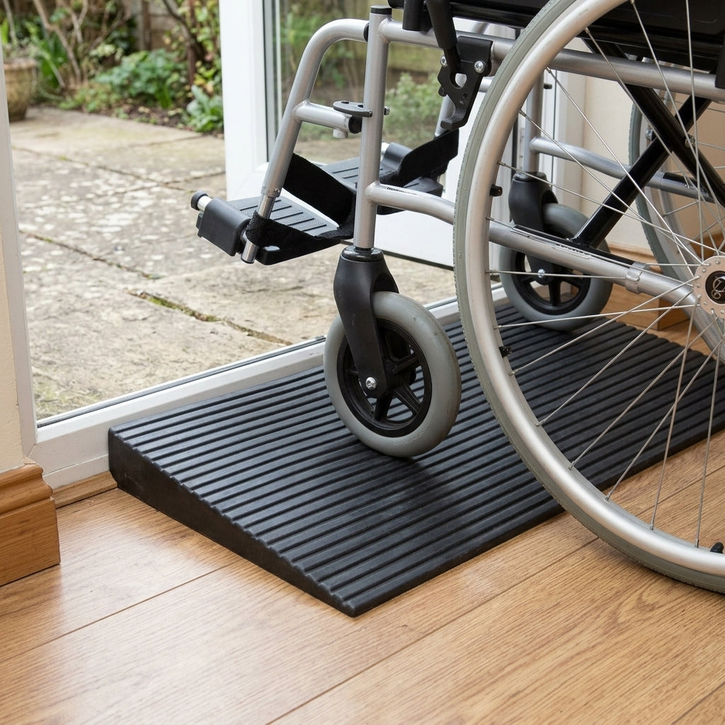 Threshold Ramp 32-70mm High Rubber 500kg Capacity