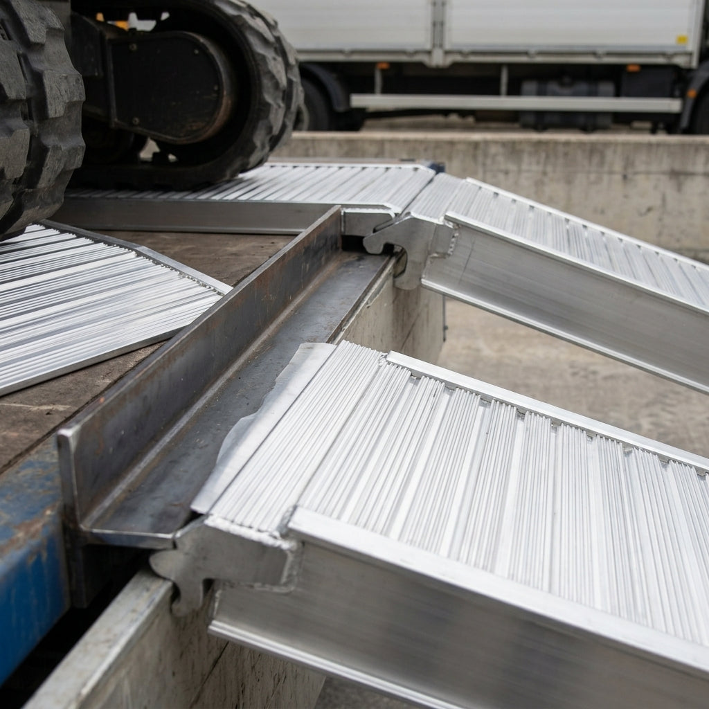 3000mm x 550mm Aluminium Loading Ramps 19000kg Capacity (view 2)