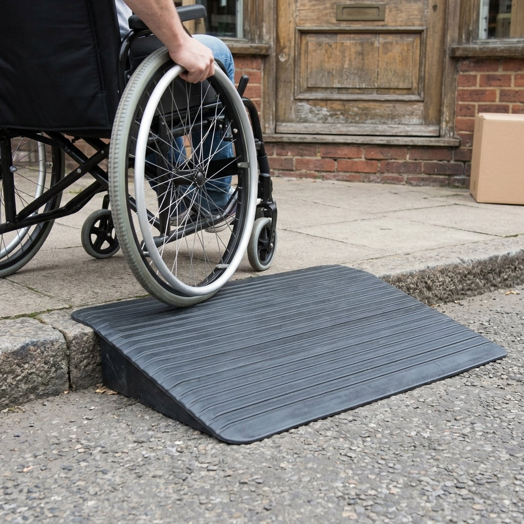 100mm Rubber Kerb Ramp 1000kg Capacity