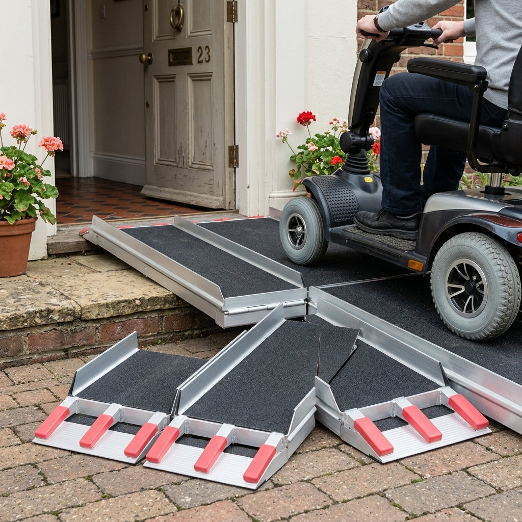2.2m Scooter Ramp with Black Grip Surface