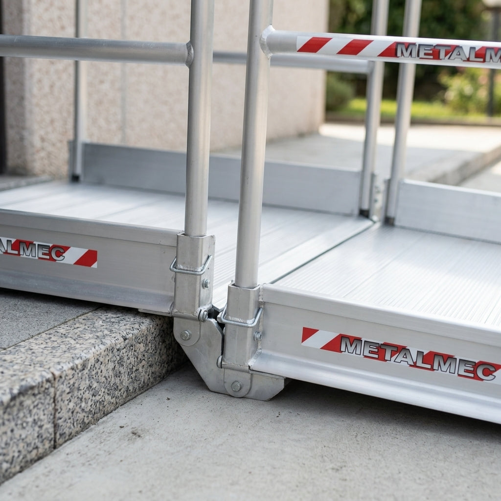 1990mm Pedestrian Ramp with Handrails, 1000mm Internal Width (view 2)