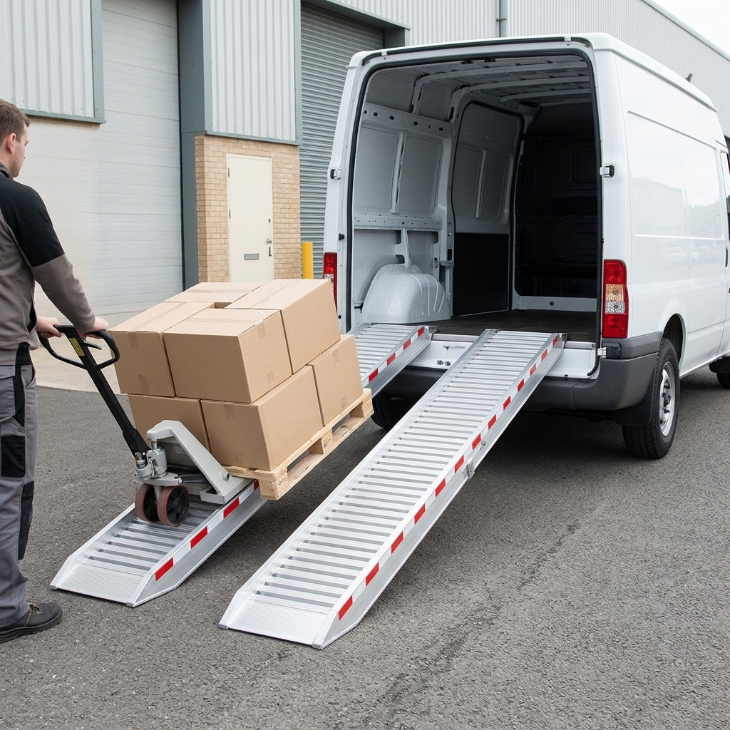 5000mm Aluminium Loading Ramps 4800kg Capacity